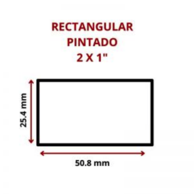 RECTANGULAR PINTADO 2 X 1 50.8 X 25.4 MM